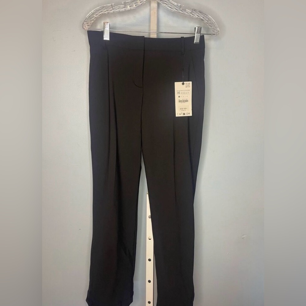 Zara NWT Women black Tailored Fit Trouser Pants X-small